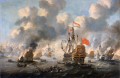オランダはチャタムの前にイギリス艦隊を焼き払う 1667 ピーター・ファン・デ・ヴェルデ海戦